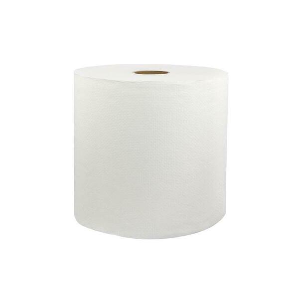 Solaris Paper 46529 PEC 8 x 800 in. White Hard Wound Roll Towels, 6PK 46529  (PEC)